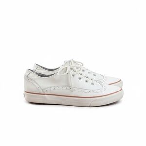⚪ UNKNOWN “Gustav” Off White Leather Sneakers – US 11 / EU 44